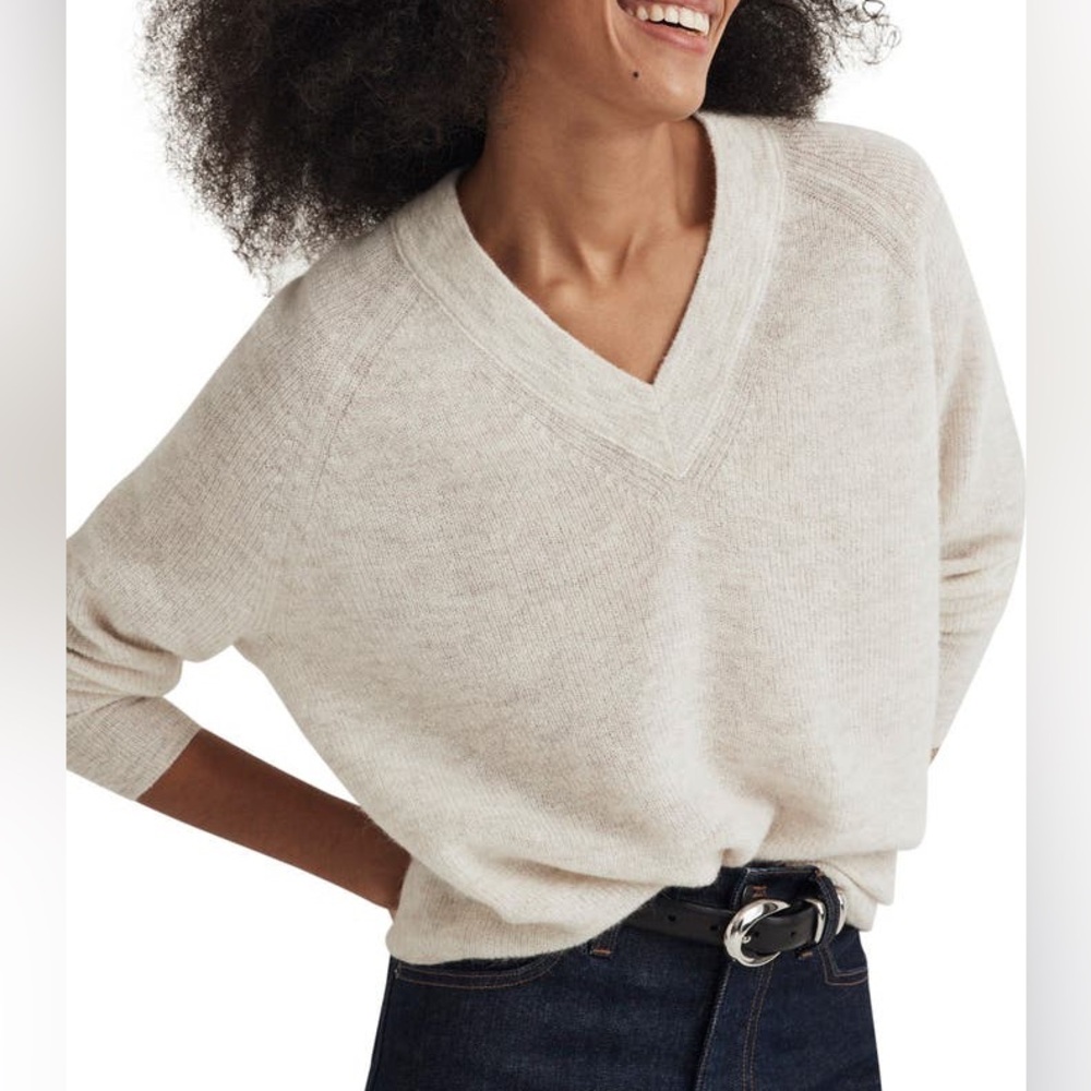 Madewell Wool blend V-Neck Sweater